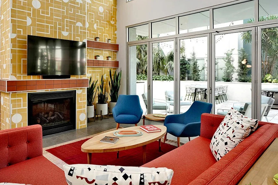 Lamy Dowel Wood Lounge Chair by B&T, showing lamy dowel wood lounge chairs in live shot.