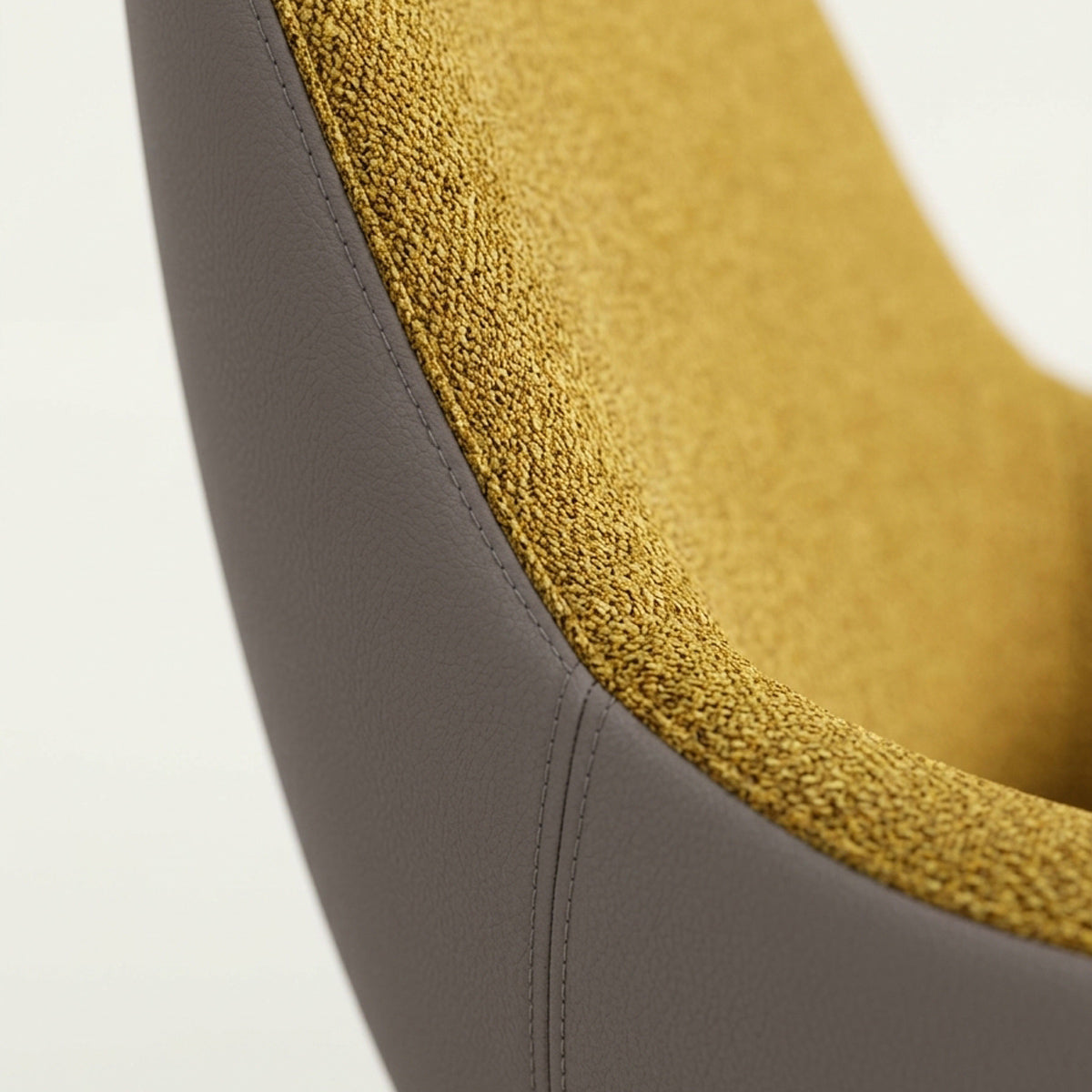 Lamy Wood Lounge Chair w/Headrest by B&T, showing closeup view of lamy wood lounge chair w/ headrest in live shot.