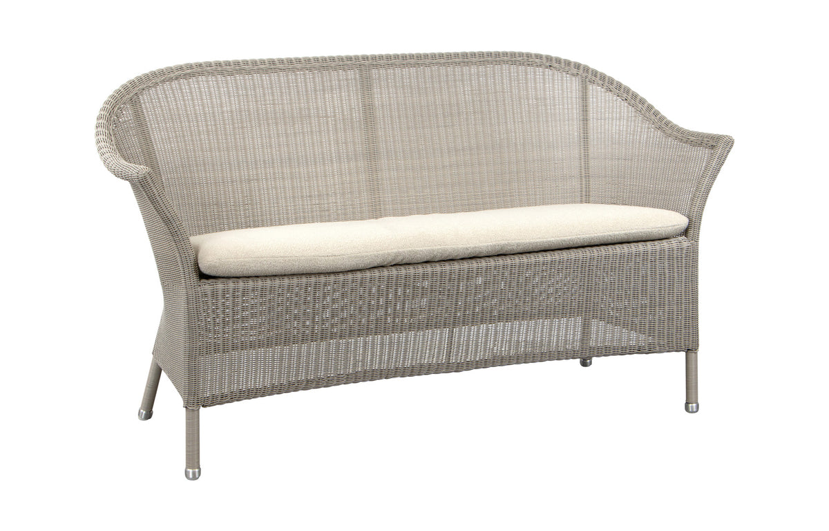 Lansing 2-Seater Sofa by Cane-Line - Taupe Fiber Weave, Sand Free Seat.