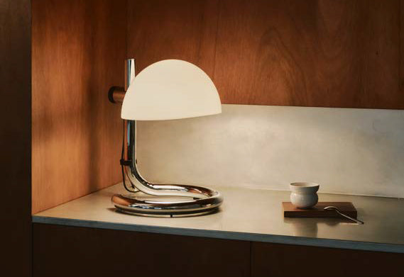 Lauro Table Lamp by Marset, showing lauro table lamp in live shot.