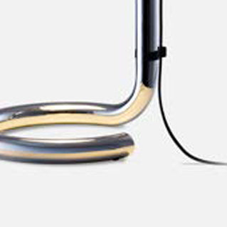 Lauro Table Lamp by Marset, showing closeup view of lauro table lamp in live shot.