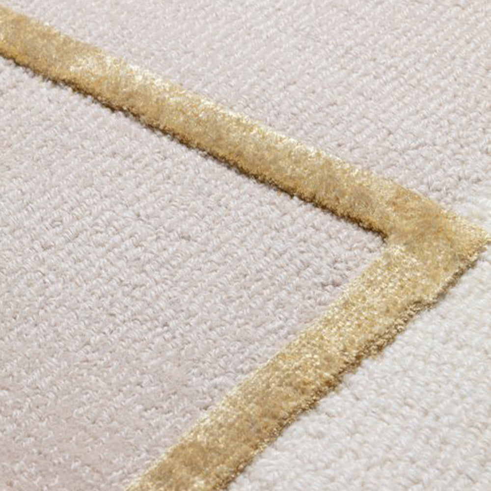 Layer Cake 262.001.117 Hand Tufted Rug by Ligne Pure, showing closeup view of layer cake 262.001.117 hand tufted rug.