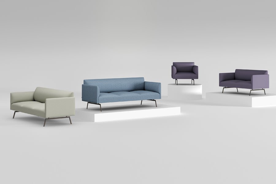 Led Lounge Armchair by B&T, showing led lounge armchair in live shot.