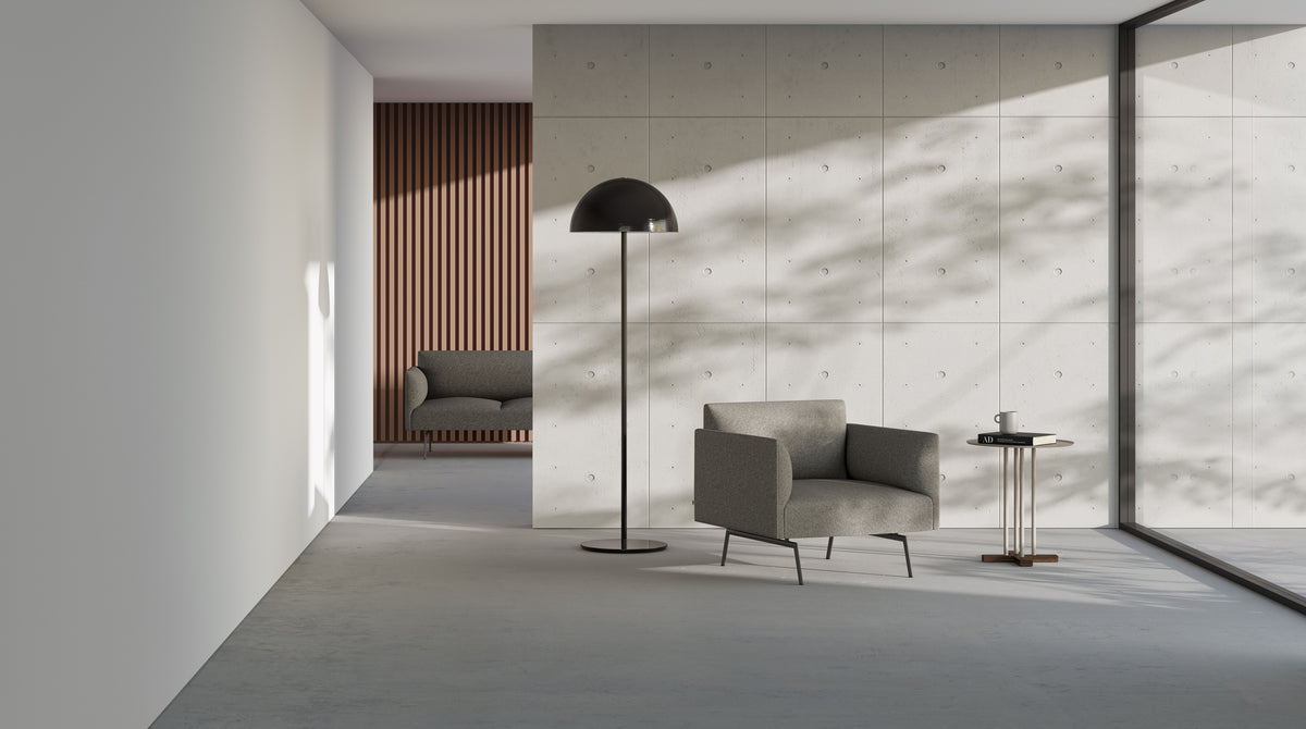 Led Lounge Armchair by B&T, showing led lounge armchair in live shot.