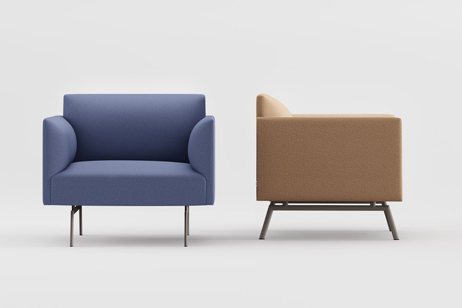 Led Lounge Armchair by B&T, showing led lounge armchairs in live shot.