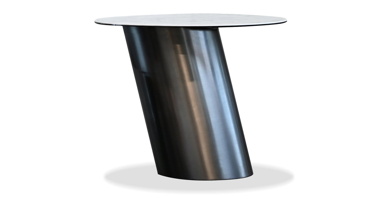 Leen End Table by Mobital, showing front view of leen end table.