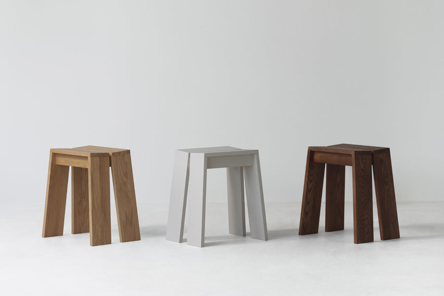 Let Stool by Normann Copenhagen, showing let stools in live shot.