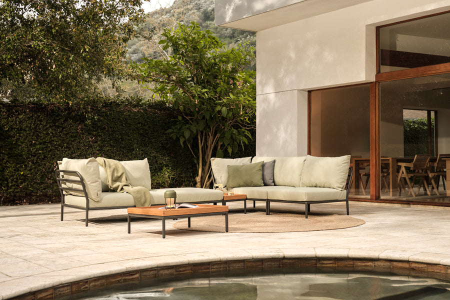 Level 2 Ottoman by Houe, showing level 2 ottoman in live shot.