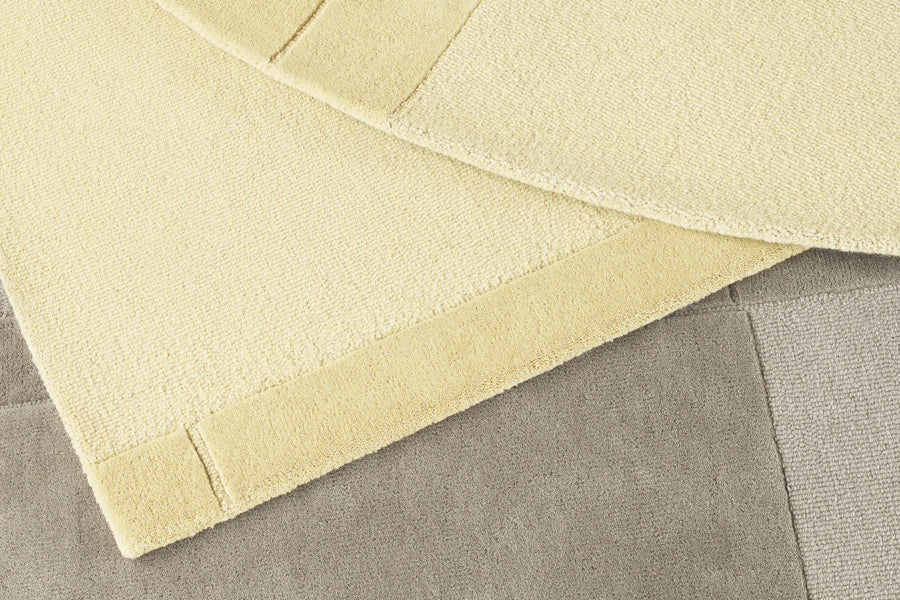 Level Rug by Normann Copenhagen, showing closeup view of level rugs in live shot.