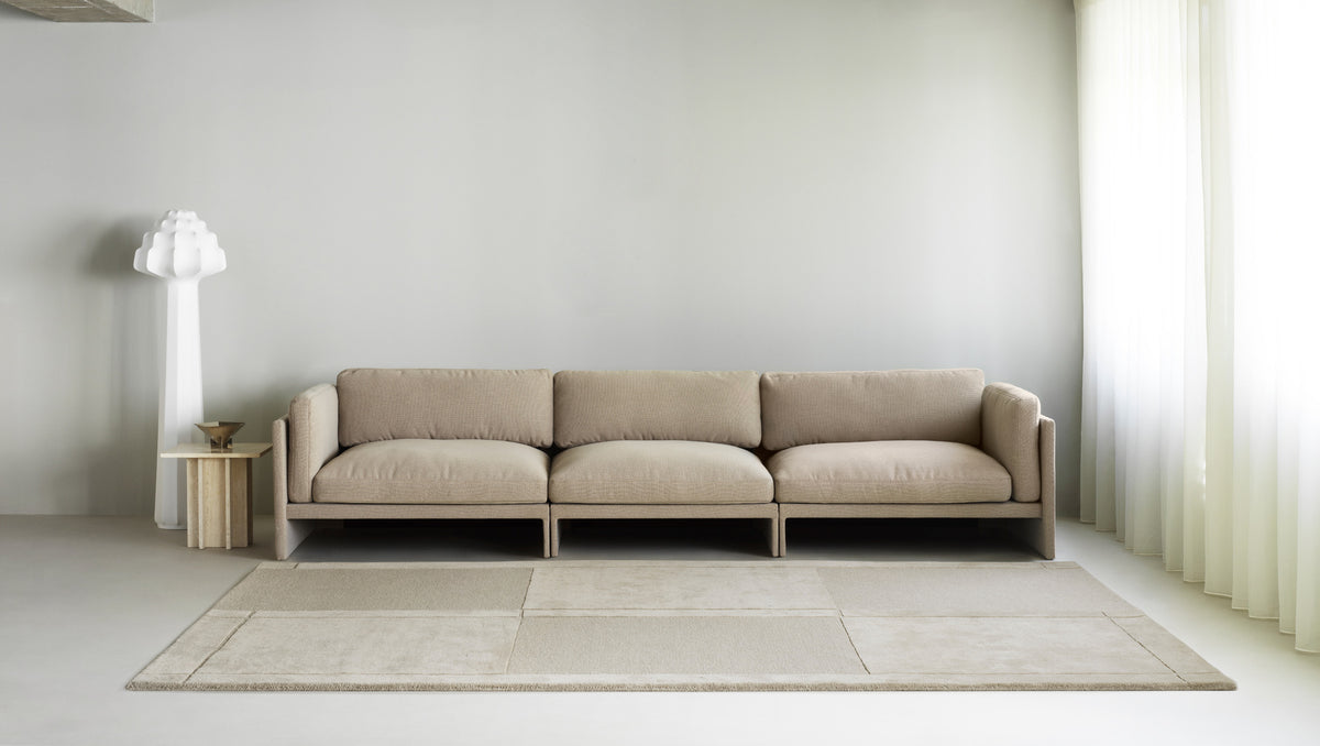 Level Rug by Normann Copenhagen, showing level rug in live shot.