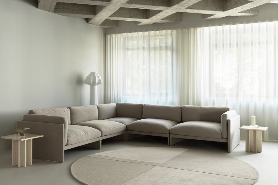 Level Rug by Normann Copenhagen, showing closeup view of level rug in live shot.