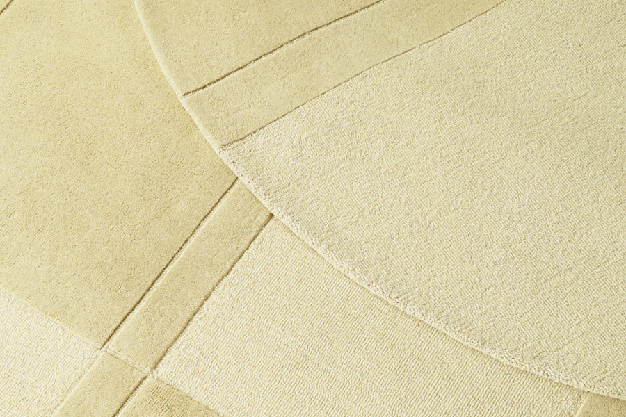 Level Rug by Normann Copenhagen, showing closeup view of level rugs in live shot.