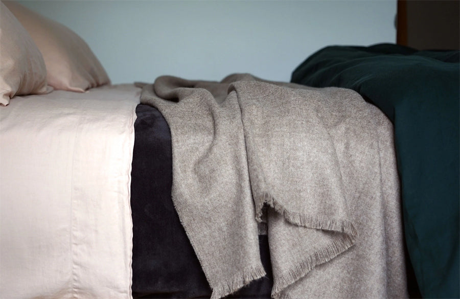 Liam Bedding Collection by Area, showing closeup view of liam bedding collection in live shot.
