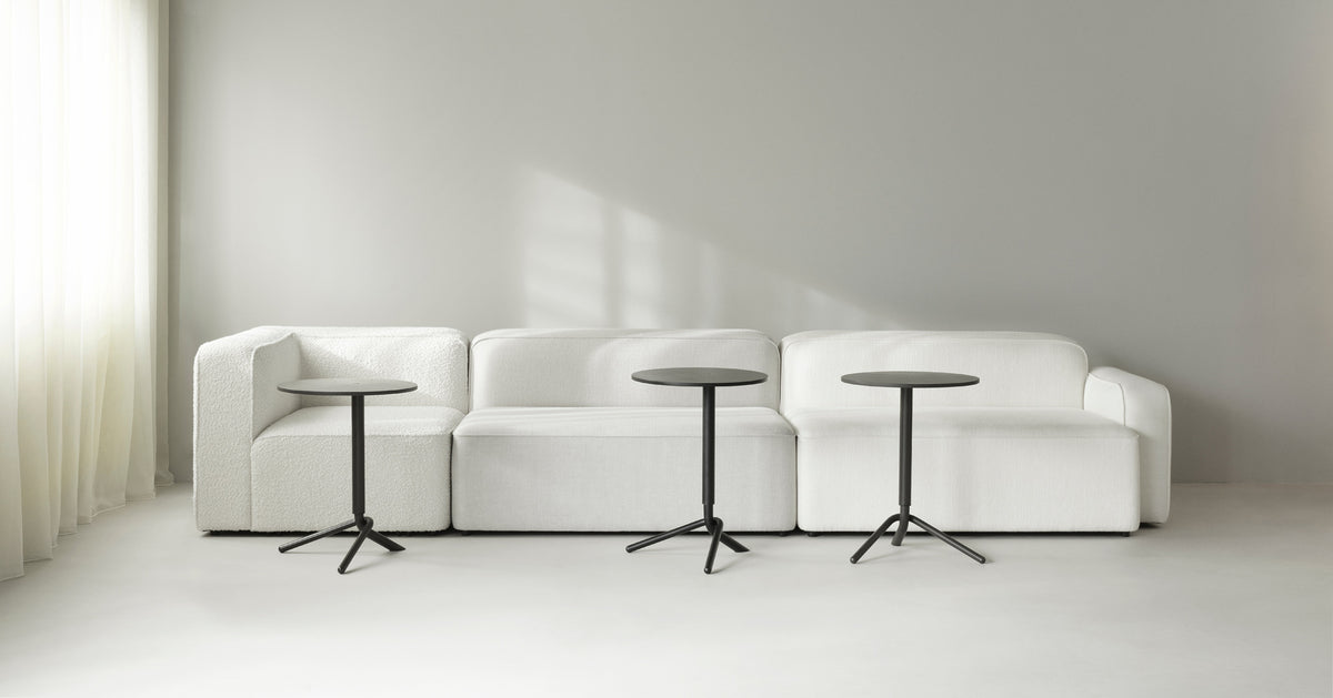 Lift Side Table by Normann Copenhagen, showing lift side tables in live shot.