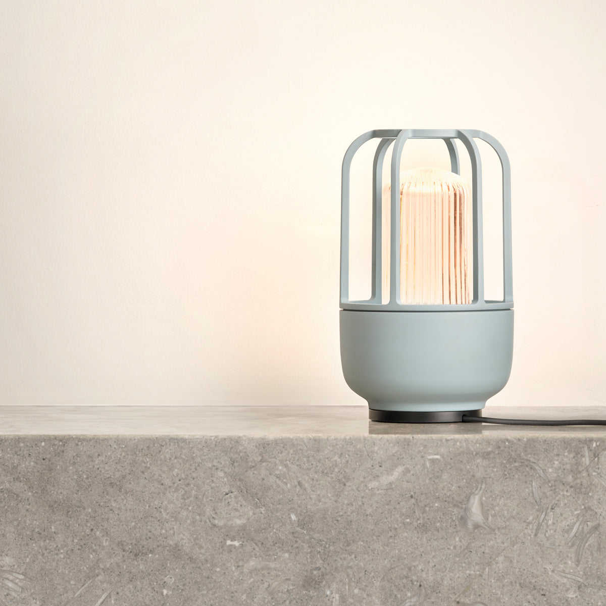 Light No. 1 Portable Outdoor Lamp by Houe, showing light no. 1 portable outdoor lamp in live shot.