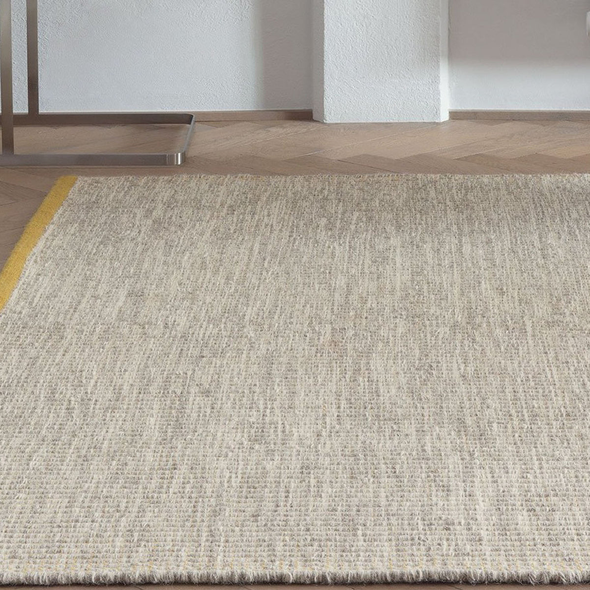 Marvel Hand Woven Rug by Ligne Pure, showing marvel hand woven rug in live shot.