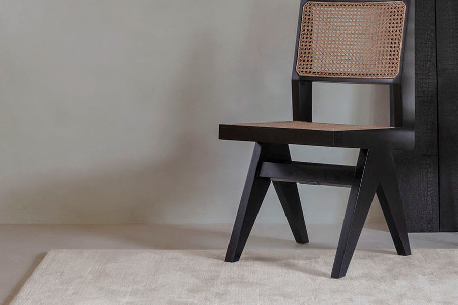 Glow Hand Woven Rug by Ligne Pure, showing glow hand woven rug in live shot.