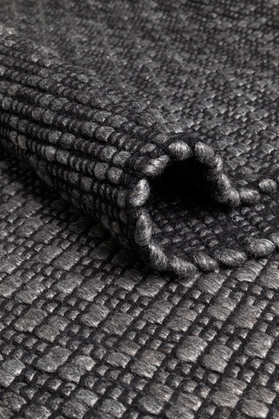 Rhythm Hand Woven Rug by Ligne Pure, showing closeup view of rhythm hand woven rug.