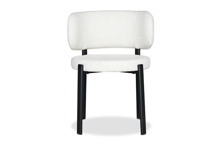 Lily Dining Chair by Mobital, showing front view of lily dining chair.