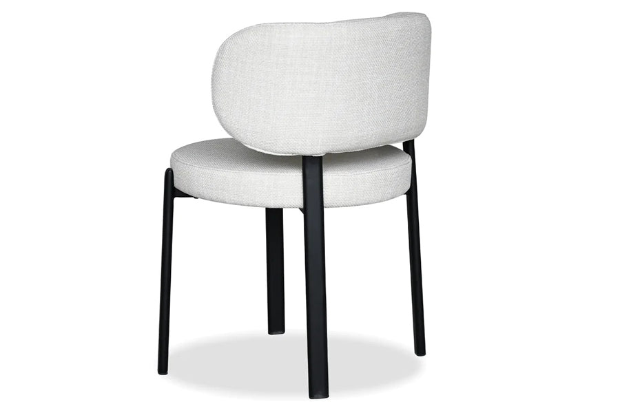Lily Dining Chair by Mobital, showing back view of lily dining chair.