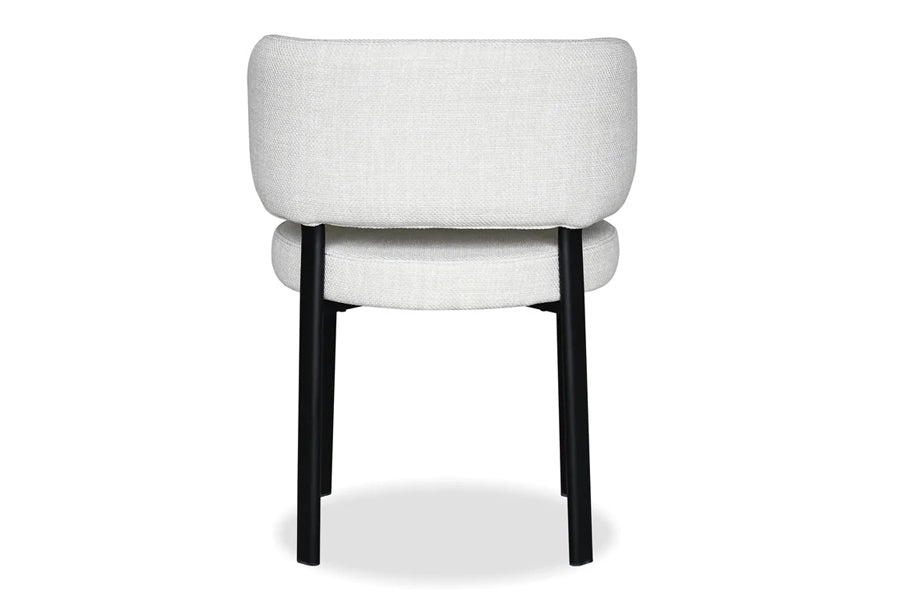 Lily Dining Chair by Mobital, showing back view of lily dining chair.