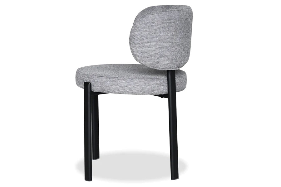 Lily Dining Chair by Mobital, showing side view of lily dining chair.