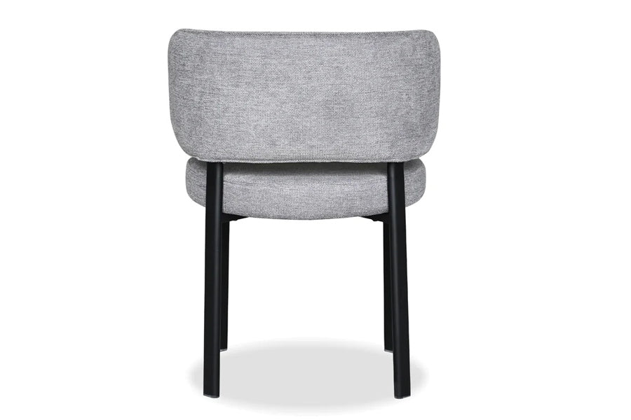 Lily Dining Chair by Mobital, showing back view of lily dining chair.