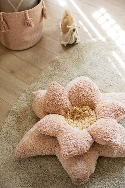 Lily Pond Washable Play Rug by Lorena Canals, showing lily pond washable play rug in live shot.