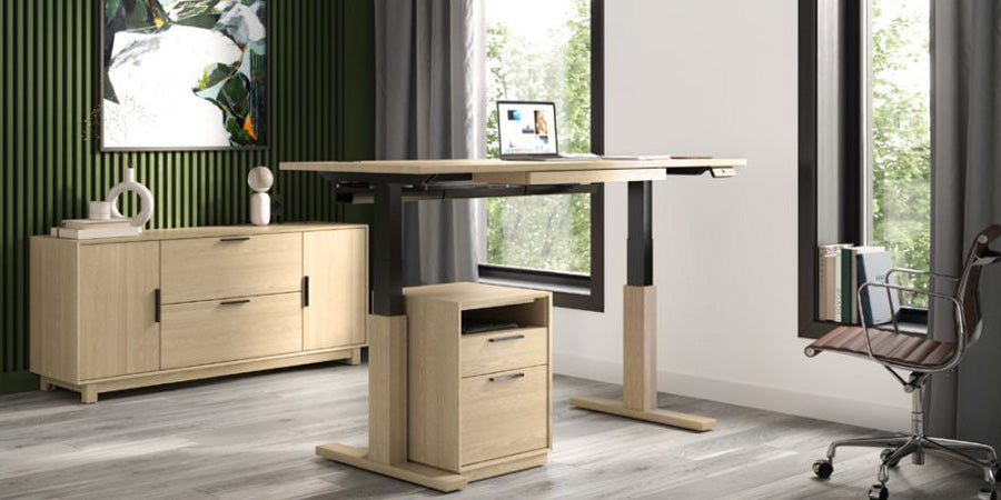 Linear Credenza by Copeland Furniture, showing linear credenza in live shot.