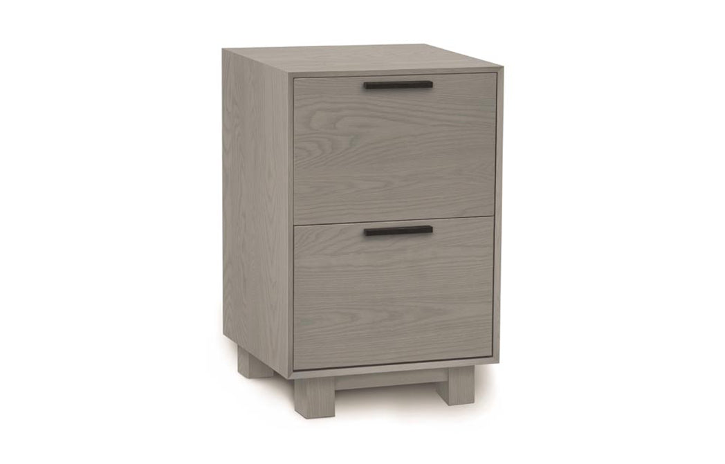 Linear Office File Storage by Copeland Furniture - Narrow File Storage, Weathered Oak.