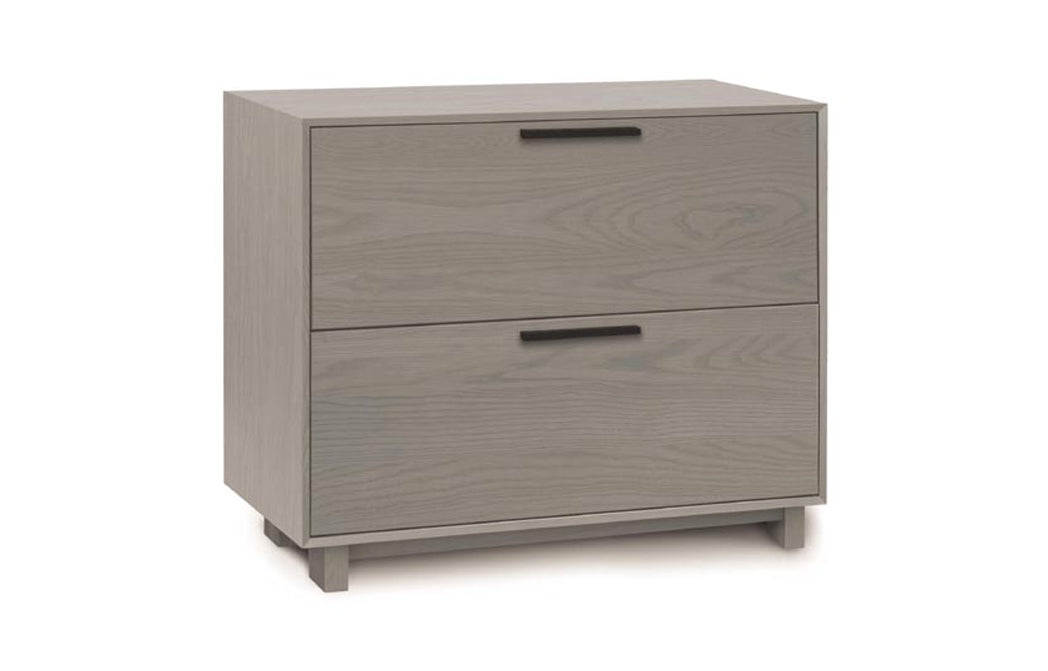 Linear Office File Storage by Copeland Furniture - Wide File Storage, Weathered Oak.