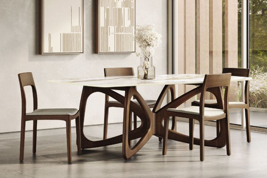 Lisse Dining Chair by Copeland Furniture, showing lisse dining chair in live shot.