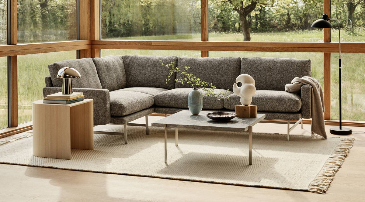 Lissoni Corner Sectional by Fritz Hansen, showing lissoni corner sectional in live shot.