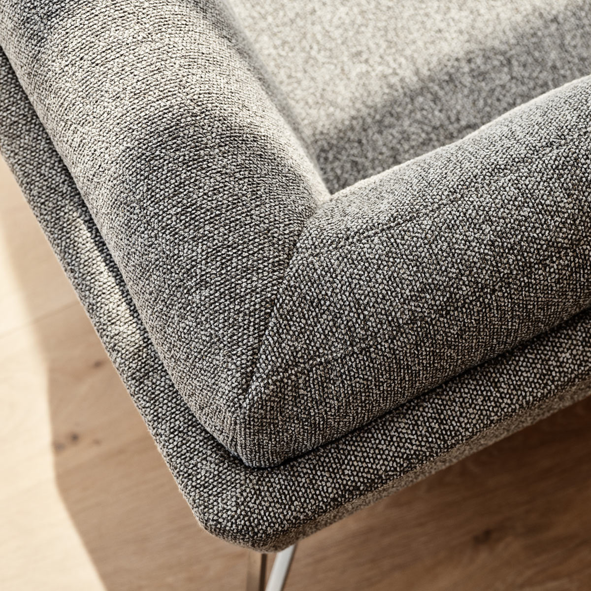 Lissoni Corner Sectional by Fritz Hansen, showing closeup view of lissoni corner sectional in live shot.