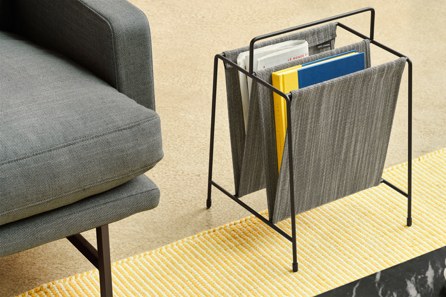 Lissoni Lounge Chair by Fritz Hansen, showing closeup view of lissoni lounge chair in live shot.