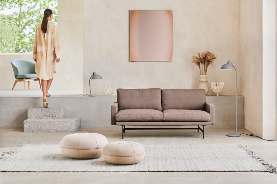 Lissoni Sofa by Fritz Hansen, showing lissoni sofa in live shot.