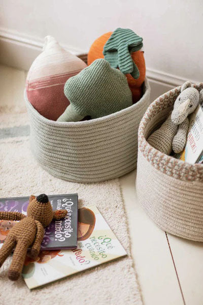 Little Chefs Basket by Lorena Canals, showing little chefs basket in live shot.