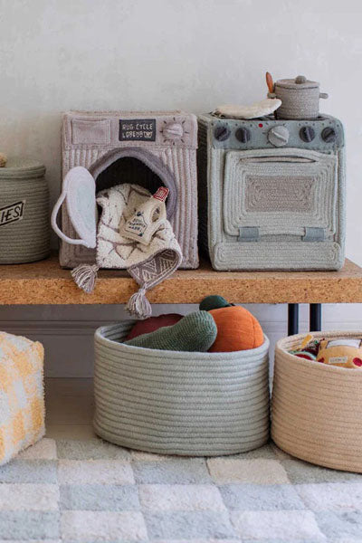 Little Chefs Basket by Lorena Canals, showing little chefs basket in live shot.