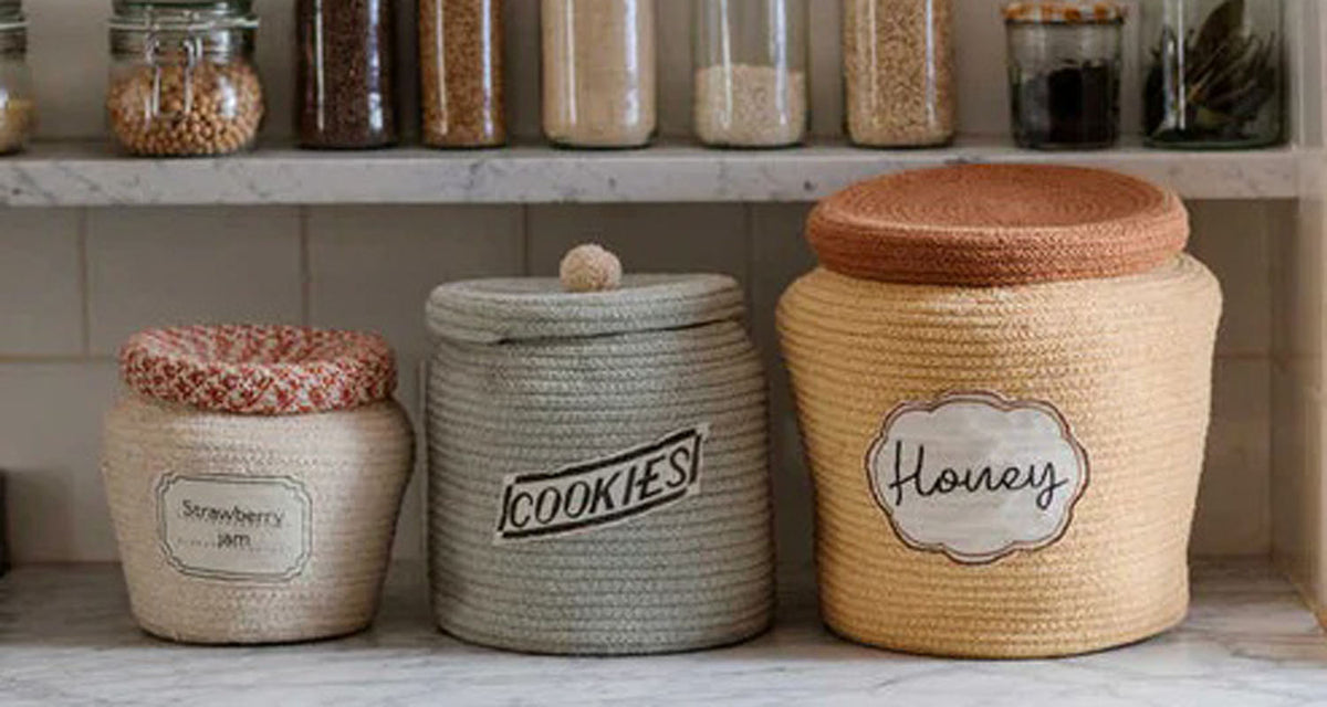 Little Chefs Basket by Lorena Canals, showing little chefs basket in live shot.