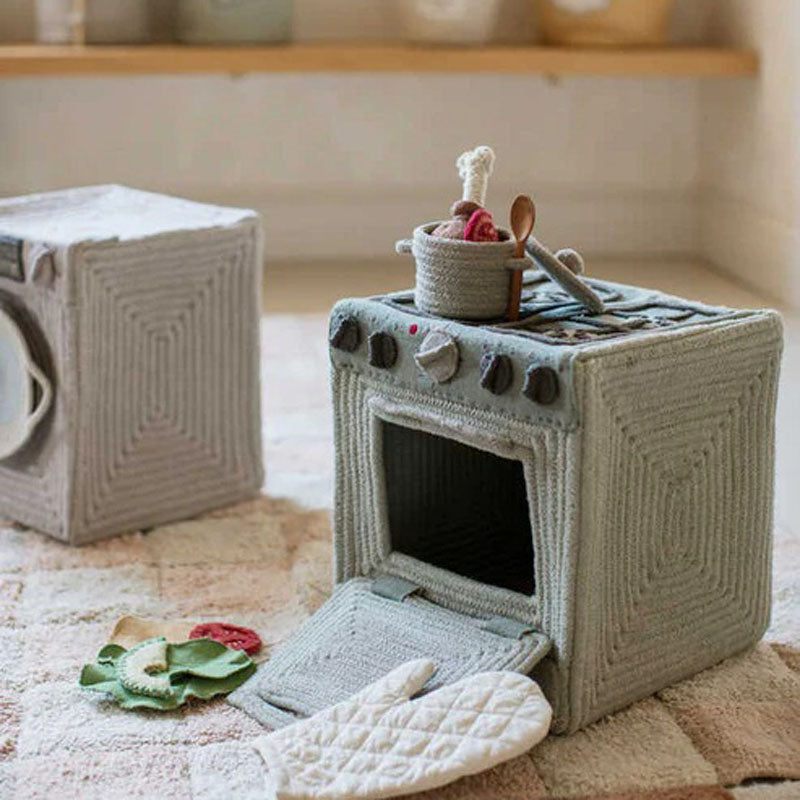 Little Chefs Basket by Lorena Canals, showing little chefs basket in live shot.