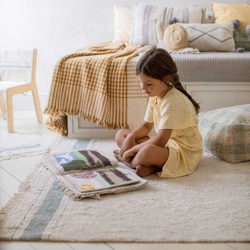 Little Chefs Washable Gastro Rug by Lorena Canals, showing little chefs washable gastro rug in live shot.