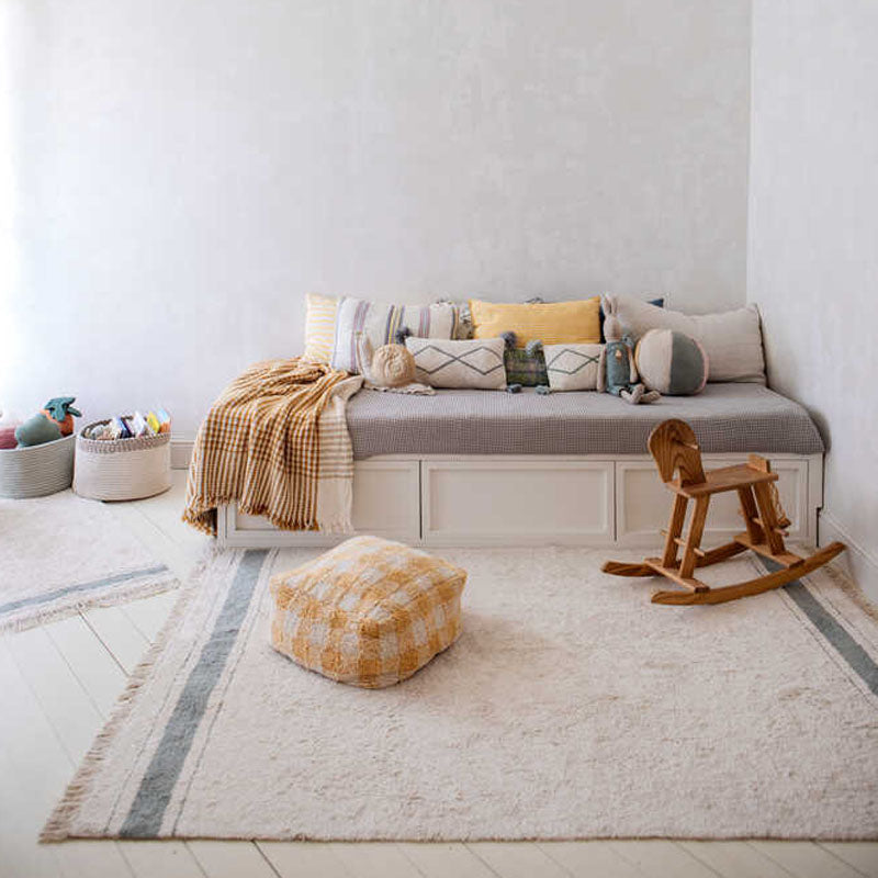 Little Chefs Washable Gastro Rug by Lorena Canals, showing little chefs washable gastro rug in live shot.