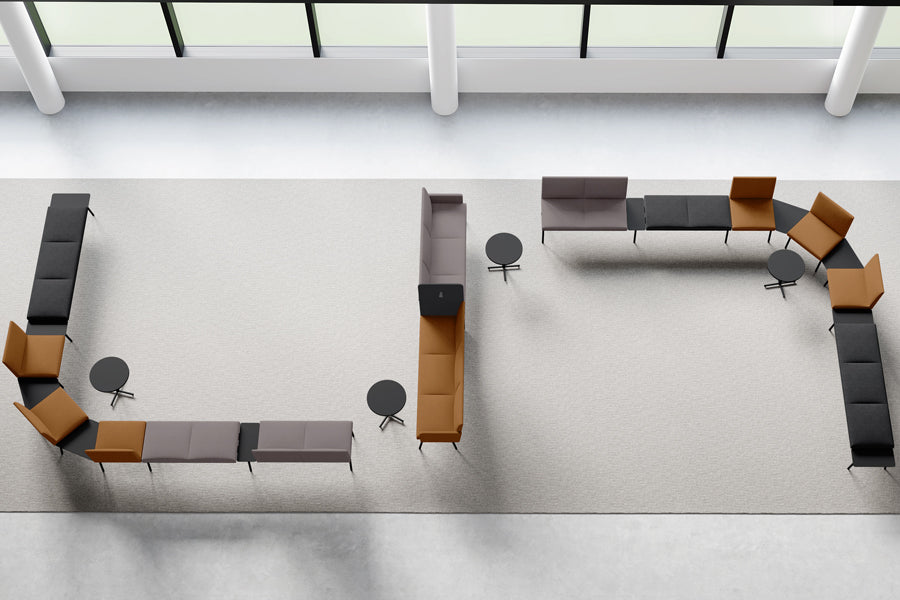 Loft Modular Configuration 5 by B&T, showing pieces for loft modular configuration 5 in live shot.