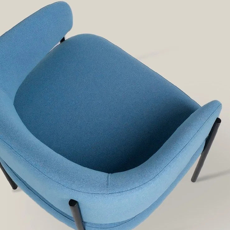 Lorenzo Chair by Kollektiff, showing closeup view of lorenzo chair in live shot.