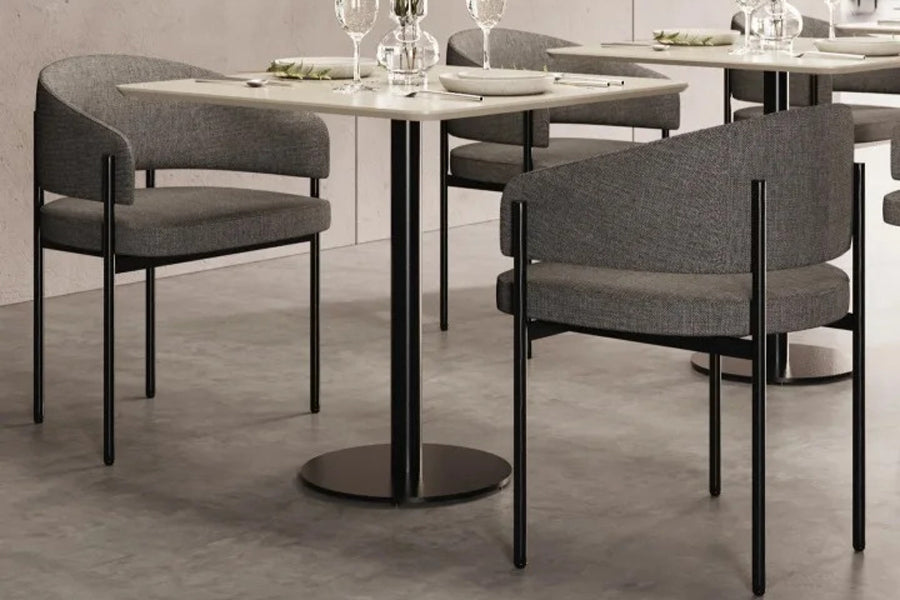 Lorenzo Chair by Kollektiff, showing lorenzo chairs in live shot.