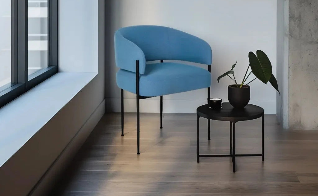 Lorenzo Lounge Chair by Kollektiff, showing lorenzo lounge chair in live shot.