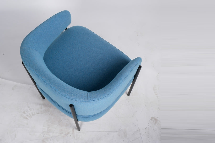 Lorenzo Lounge Chair by Kollektiff, showing lorenzo lounge chair in live shot.