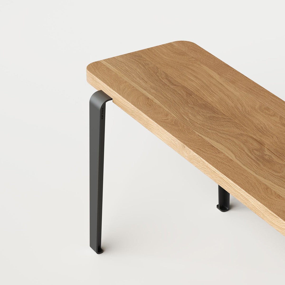 Lou Bench by TipToe, showing closeup view of lou bench in live shot.