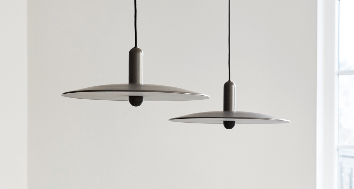 Lu Pendant by Woud, showing lu pendant in live shot.