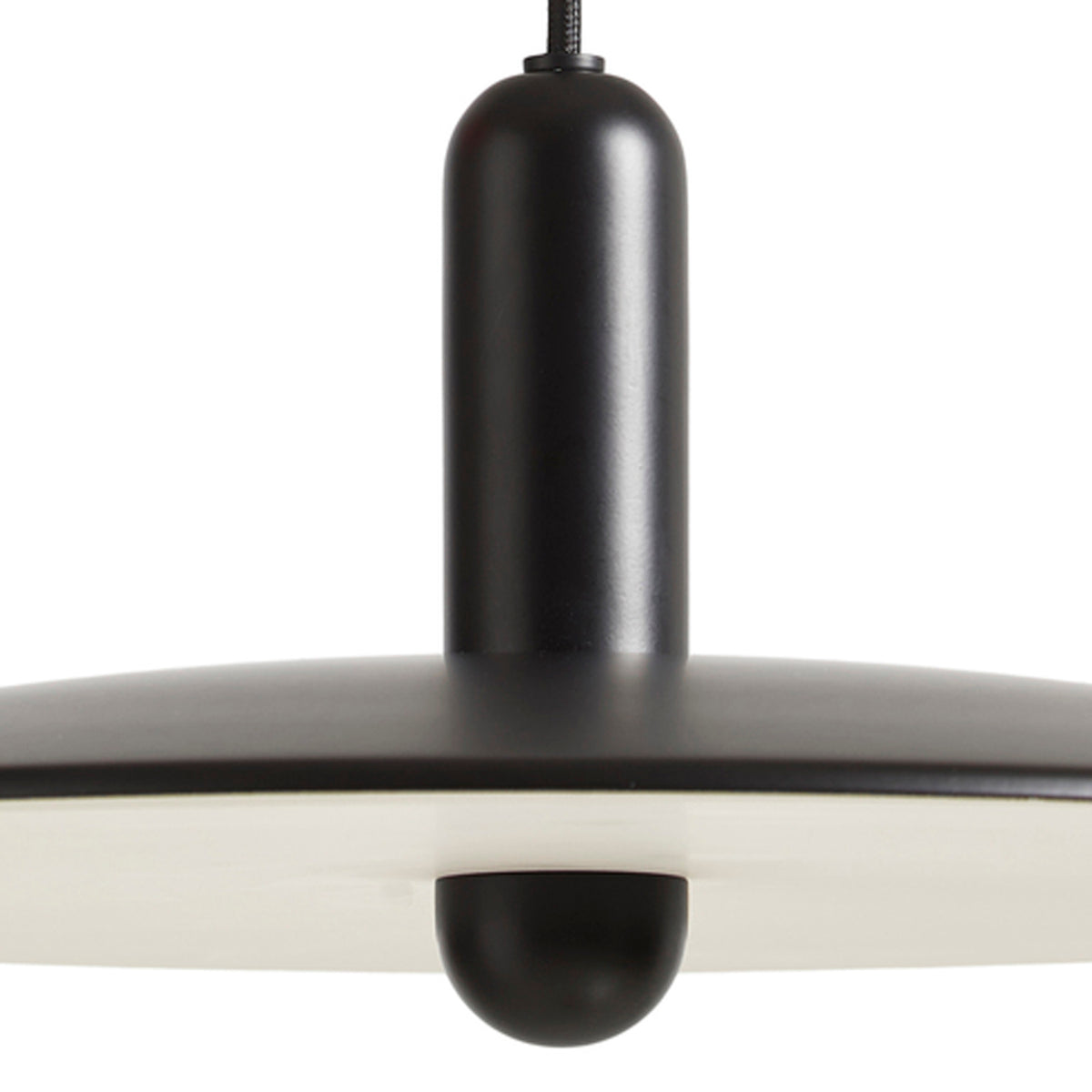 Lu Pendant by Woud, showing closeup view of lu pendant.